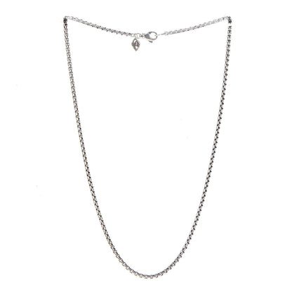 David Yurman Sterling Silver 14K Yellow Gold 2.7mm Small Box Chain Necklace 18" 3 of 6