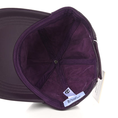 Telfar Vegan Leather Logo Embossed Hat Eggplant 7 of 8