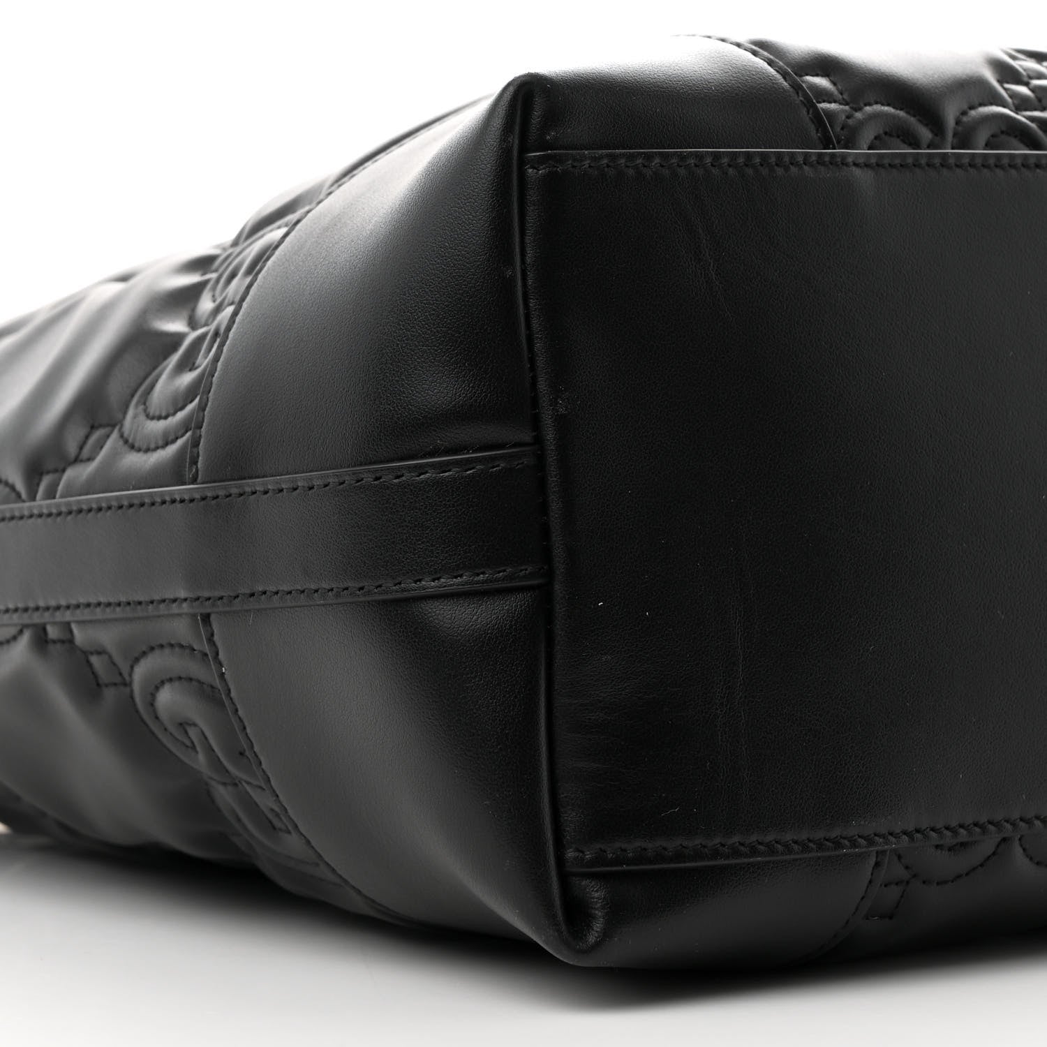 Gucci Calfskin GG Matelasse Medium Ophidia Shopping Tote Black 9 of 10