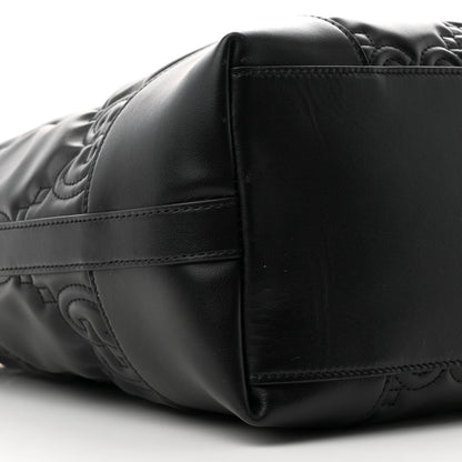 Gucci Calfskin GG Matelasse Medium Ophidia Shopping Tote Black 9 of 10