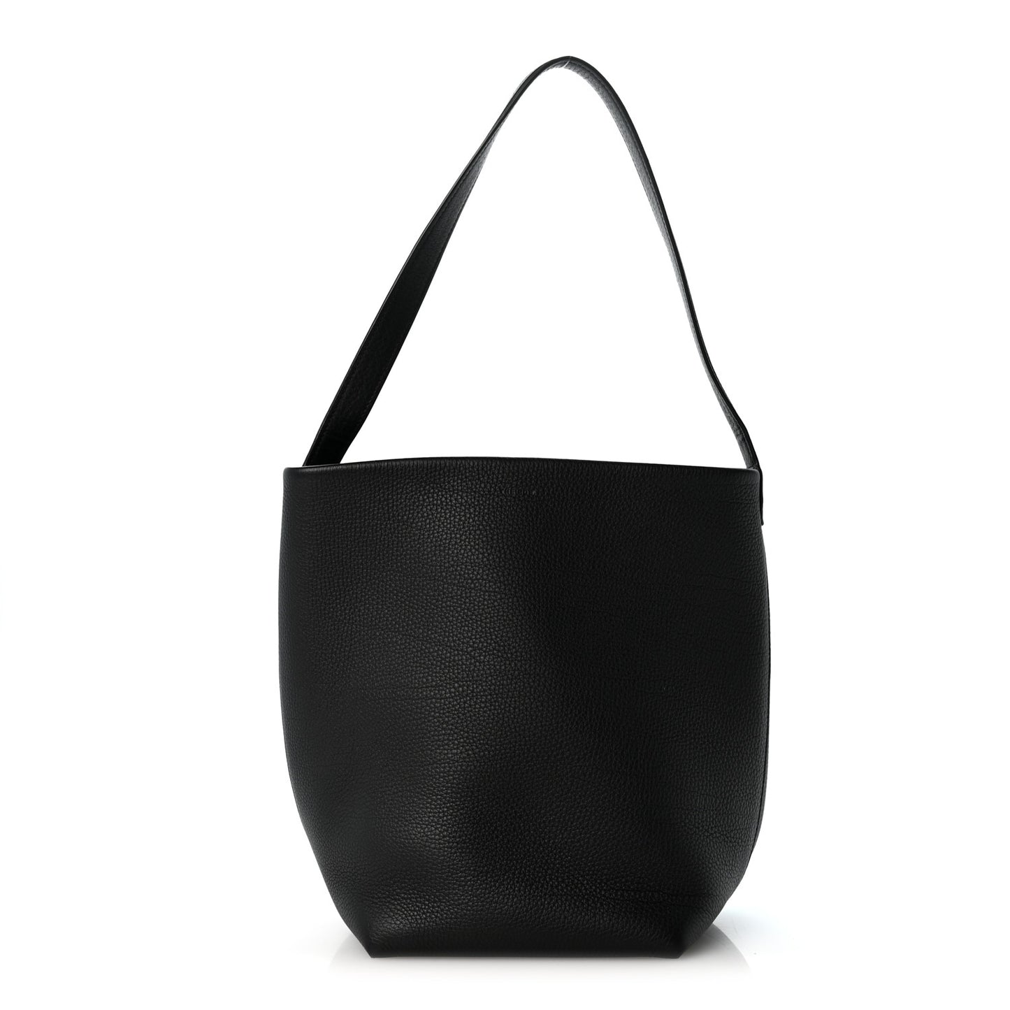 Grained Calfskin Medium N/S Park Tote Black