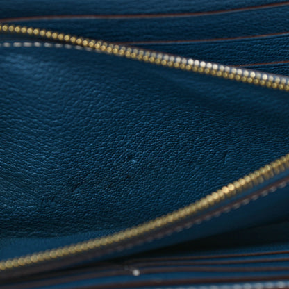 Hermes Epsom Verso Kelly Longue Wallet Rouge Casaque Bleu Thalassa 10 of 15