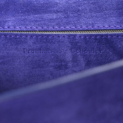 Proenza Schouler Suede PS1 Mini Pouch Messenger Bag Amethyst 7 of 11