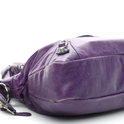 Balenciaga Agneau Giant 12 Silver Hardware Town Dark Violet 9 of 10