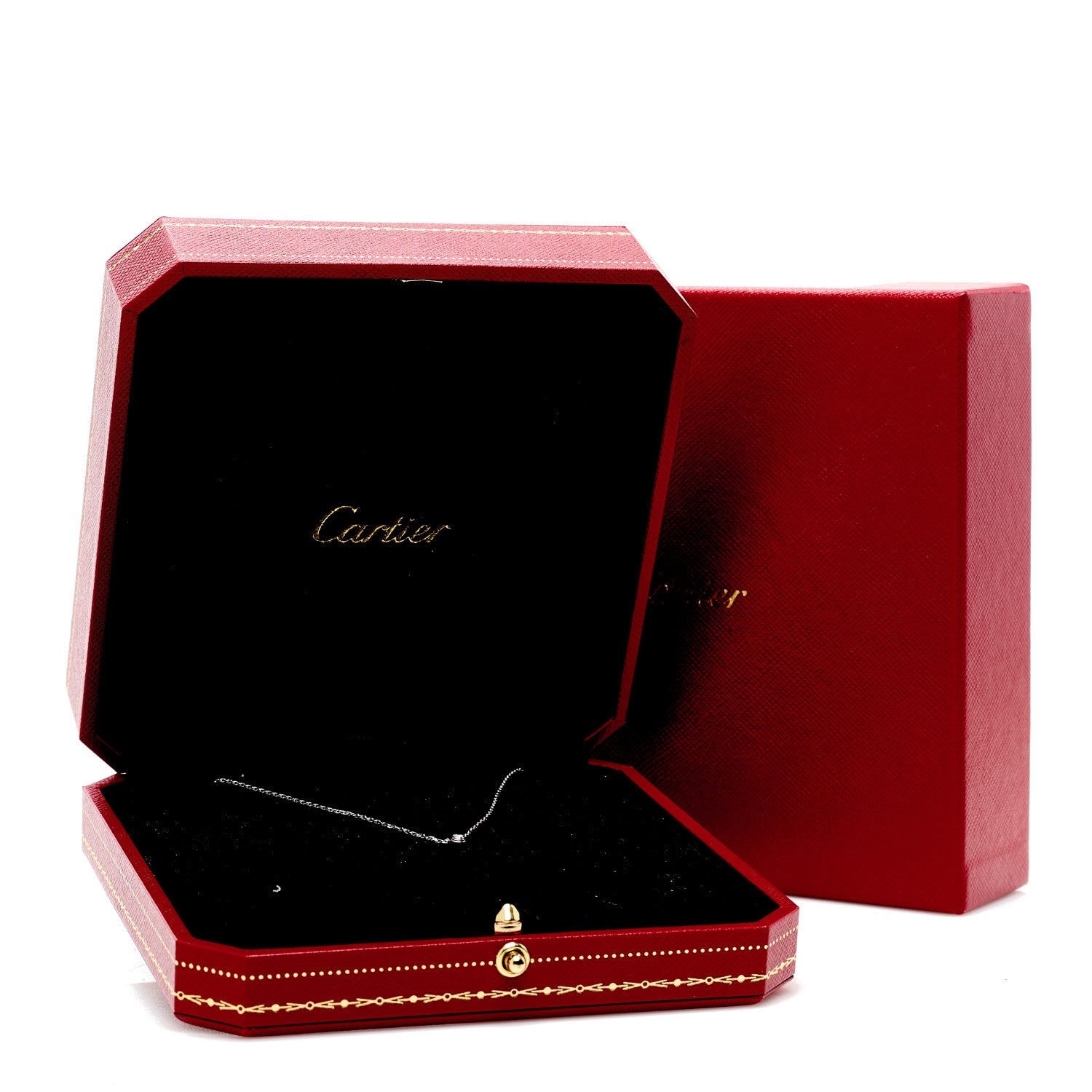 Cartier 18K White Gold Diamond XS D'Amour Pendant Necklace 6 of 6