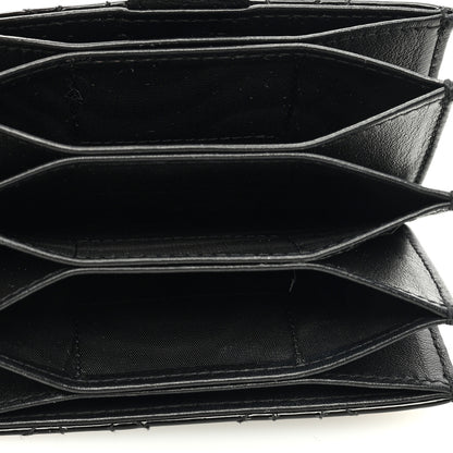 Christian Dior Patent Cannage Lady Dior 5-Gusset Card Holder Black 5 of 7