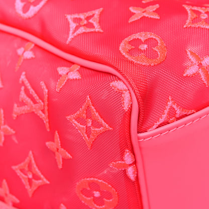 Louis Vuitton Monogram Fluo See Through Keepall Bandouliere 50 Rose 10 of 11