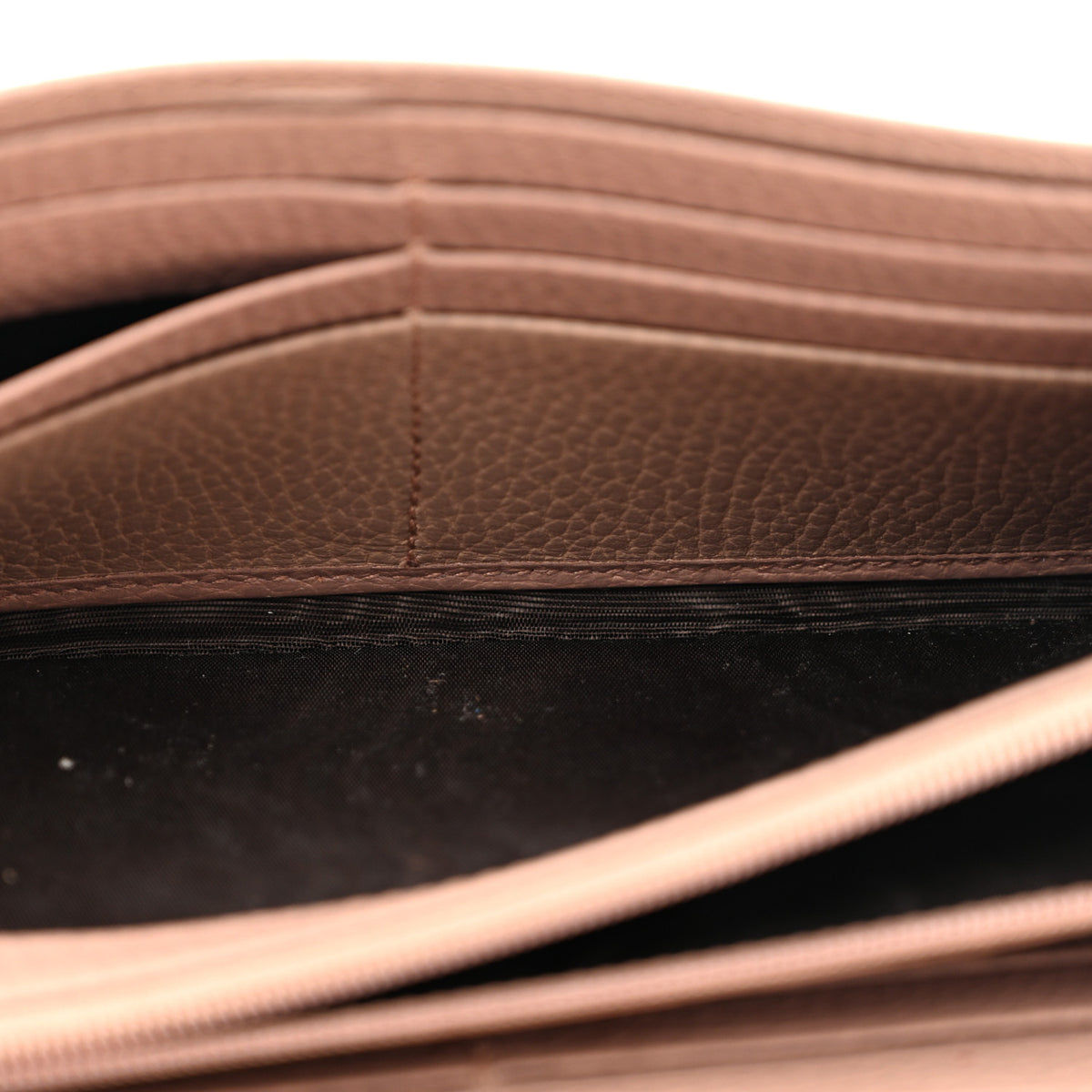 Dollar Calfskin Petite GG Marmont Wallet Chain Bag Porcelain Rose