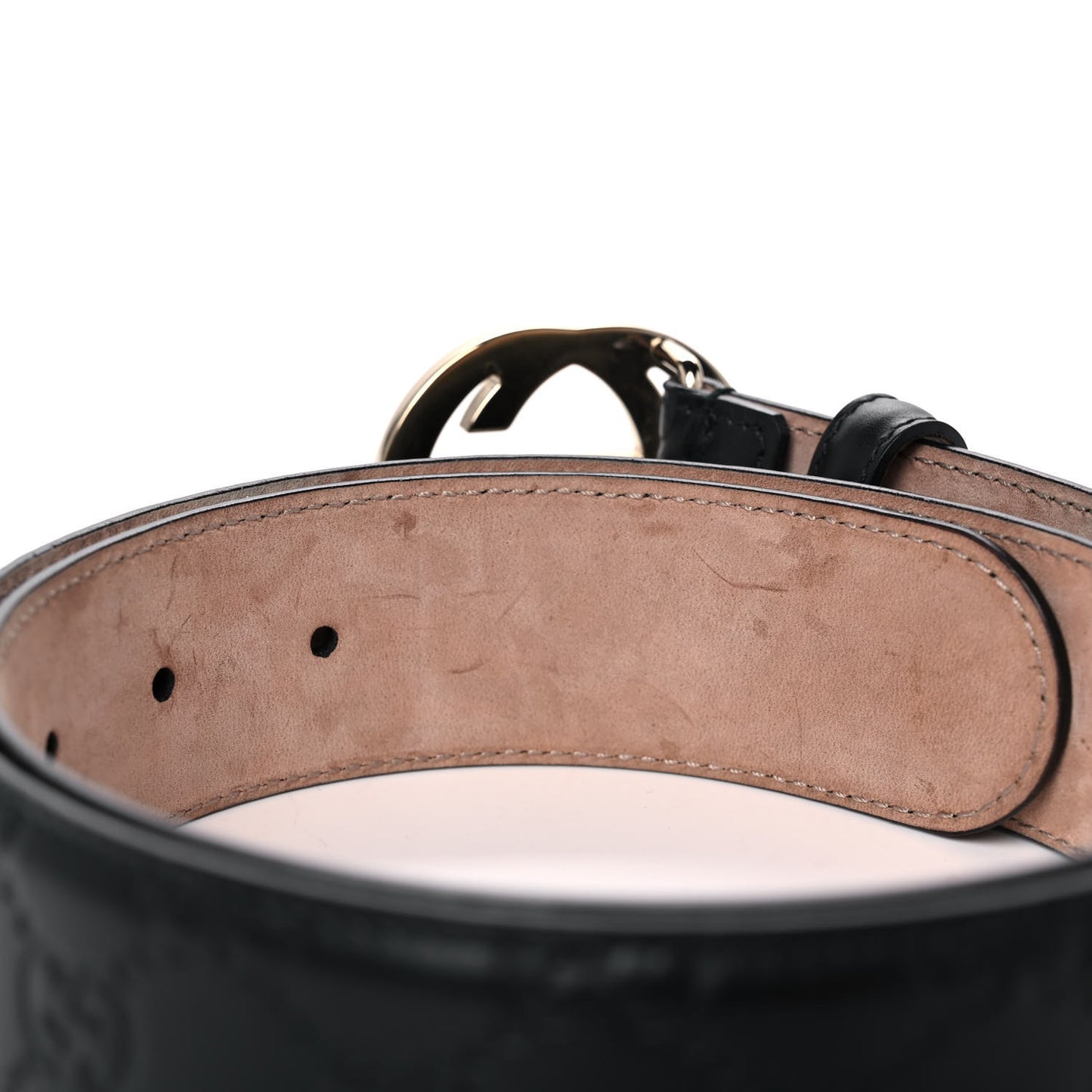 Guccissima Interlocking G 37mm Belt 80 32 Black