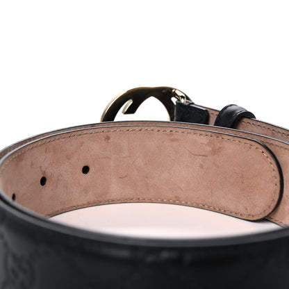 Gucci Guccissima Interlocking G 37mm Belt 80 32 Black 4 of 8