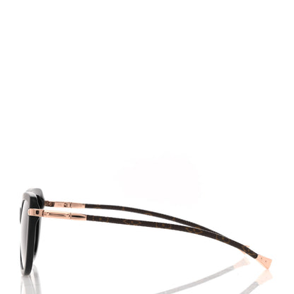 Louis Vuitton Monogram Acetate Charlotte Sunglasses Z0781W Black 3 of 11