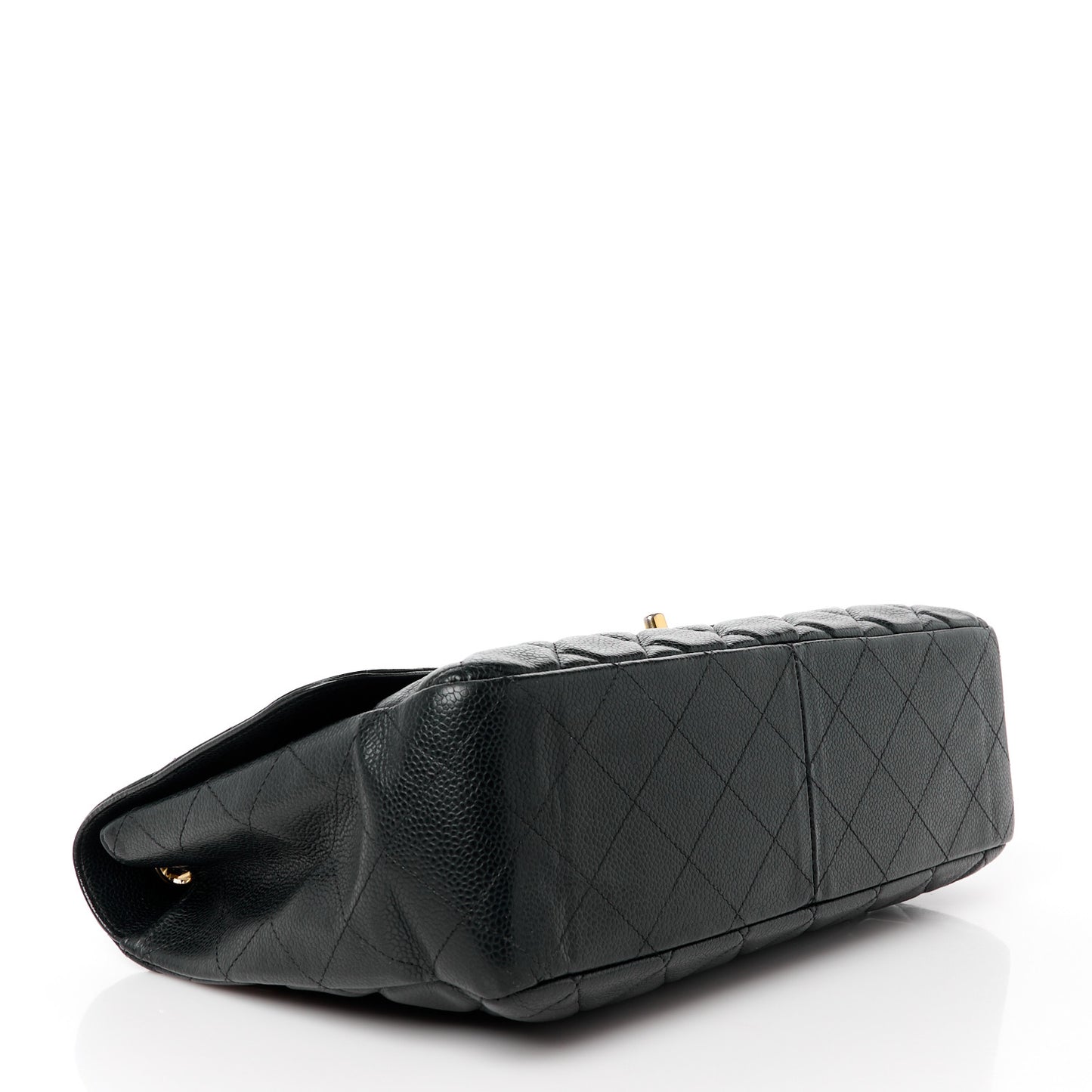 Caviar Quilted Jumbo Single Flap Black