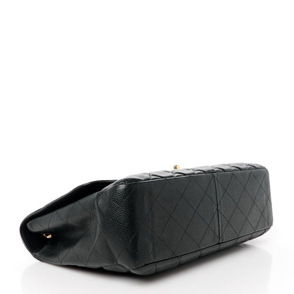 Chanel Caviar Quilted Jumbo Single Flap Black 4 of 11