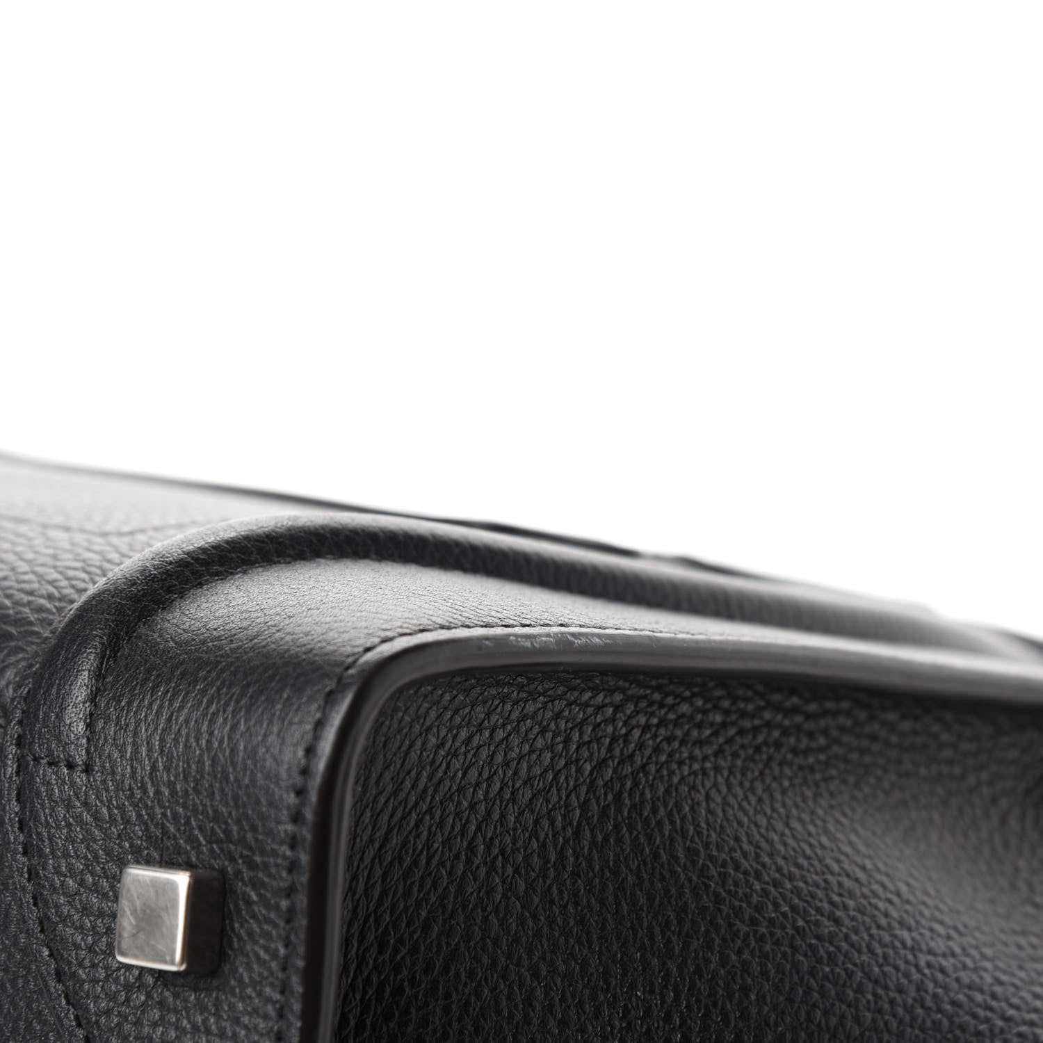 Celine Drummed Calfskin Mini Luggage Black 8 of 11