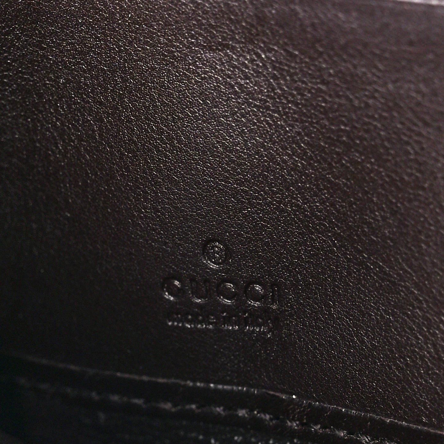 Guccissima Margaux Calfskin Metal Bar Zip Around Wallet Chocolate