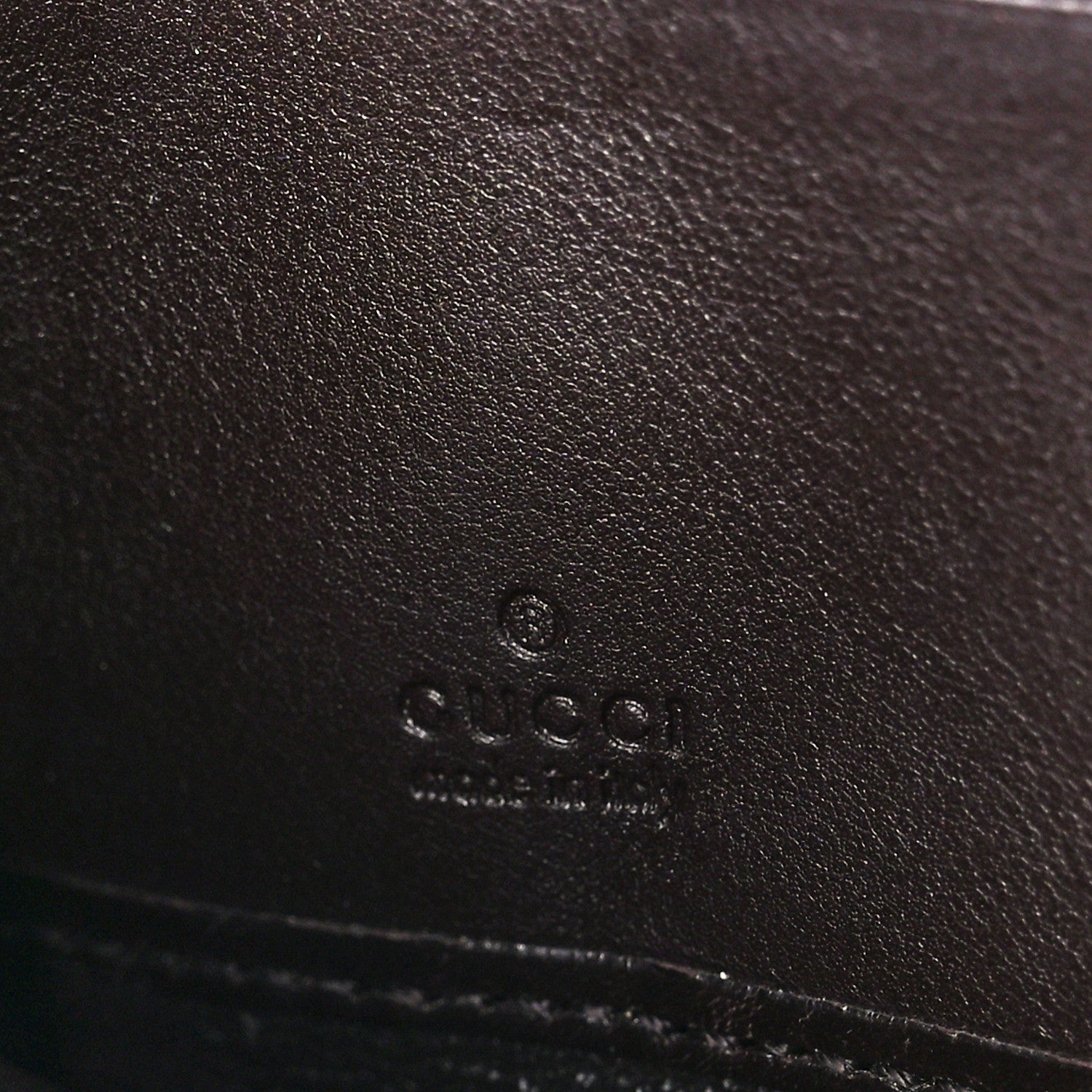 Gucci Guccissima Margaux Calfskin Metal Bar Zip Around Wallet Chocolate 6 of 10