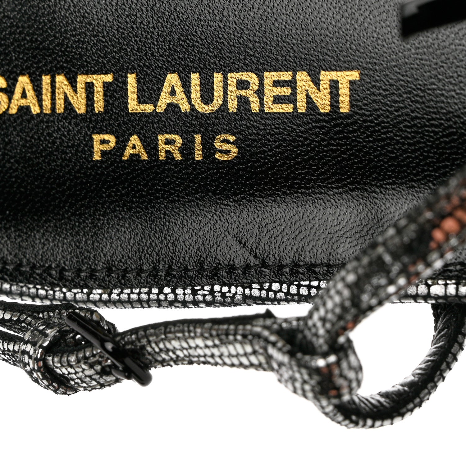Saint Laurent Calfskin Cassandra Monogram Sandals 42 Argento 7 of 8