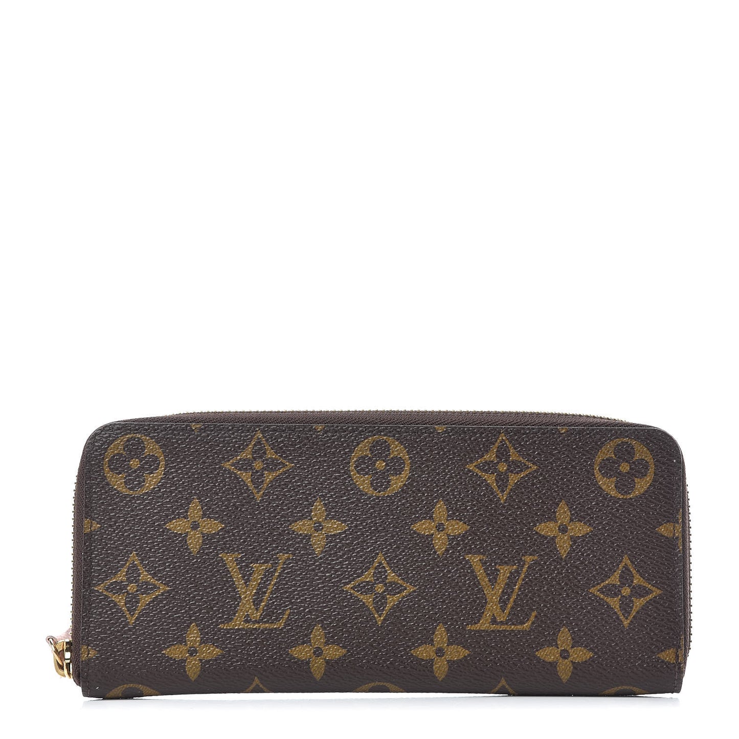 Monogram Clemence Wallet Rose Ballerine