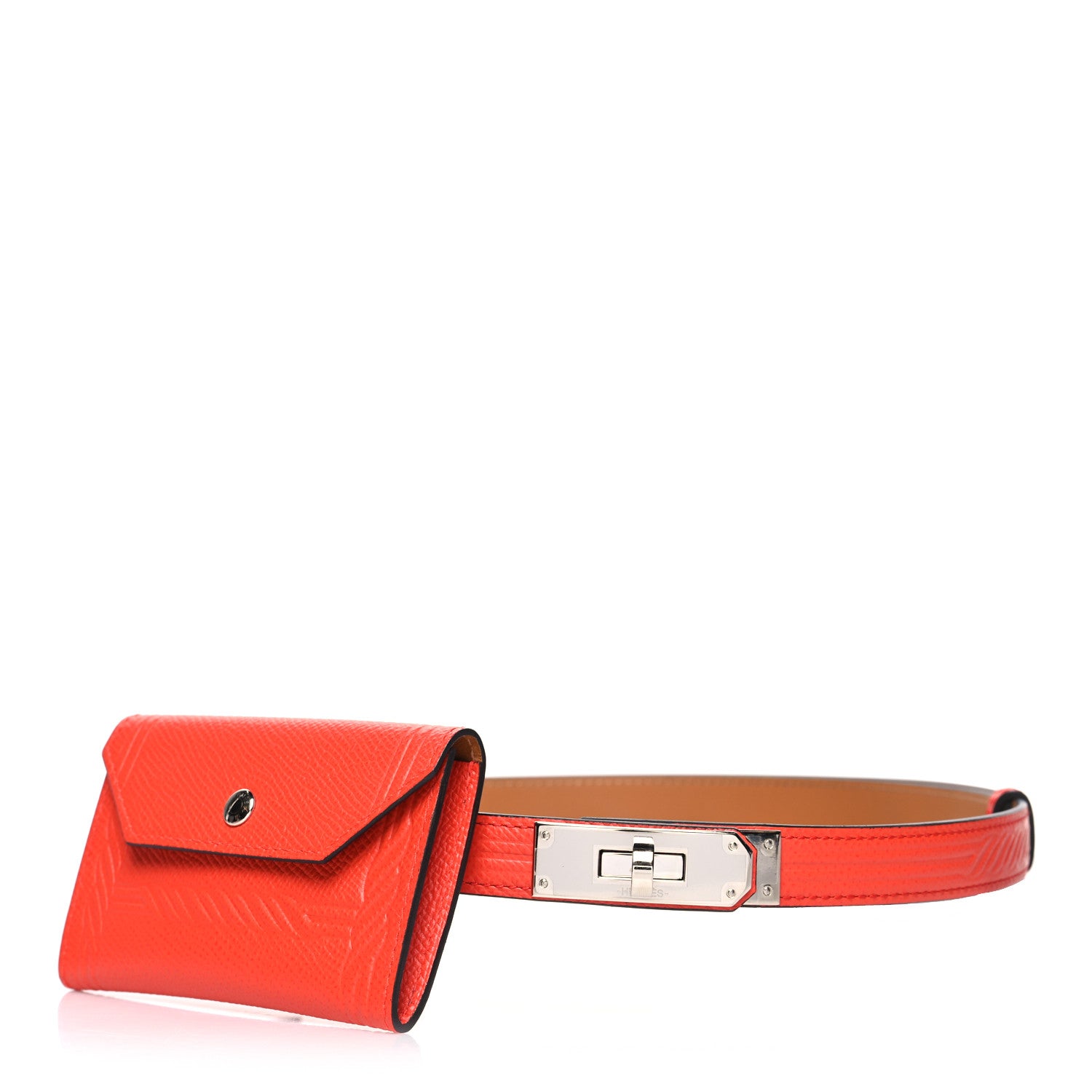 Hermes Epsom Quadrige Kelly Pocket 18 Belt Capucine 1 of 6