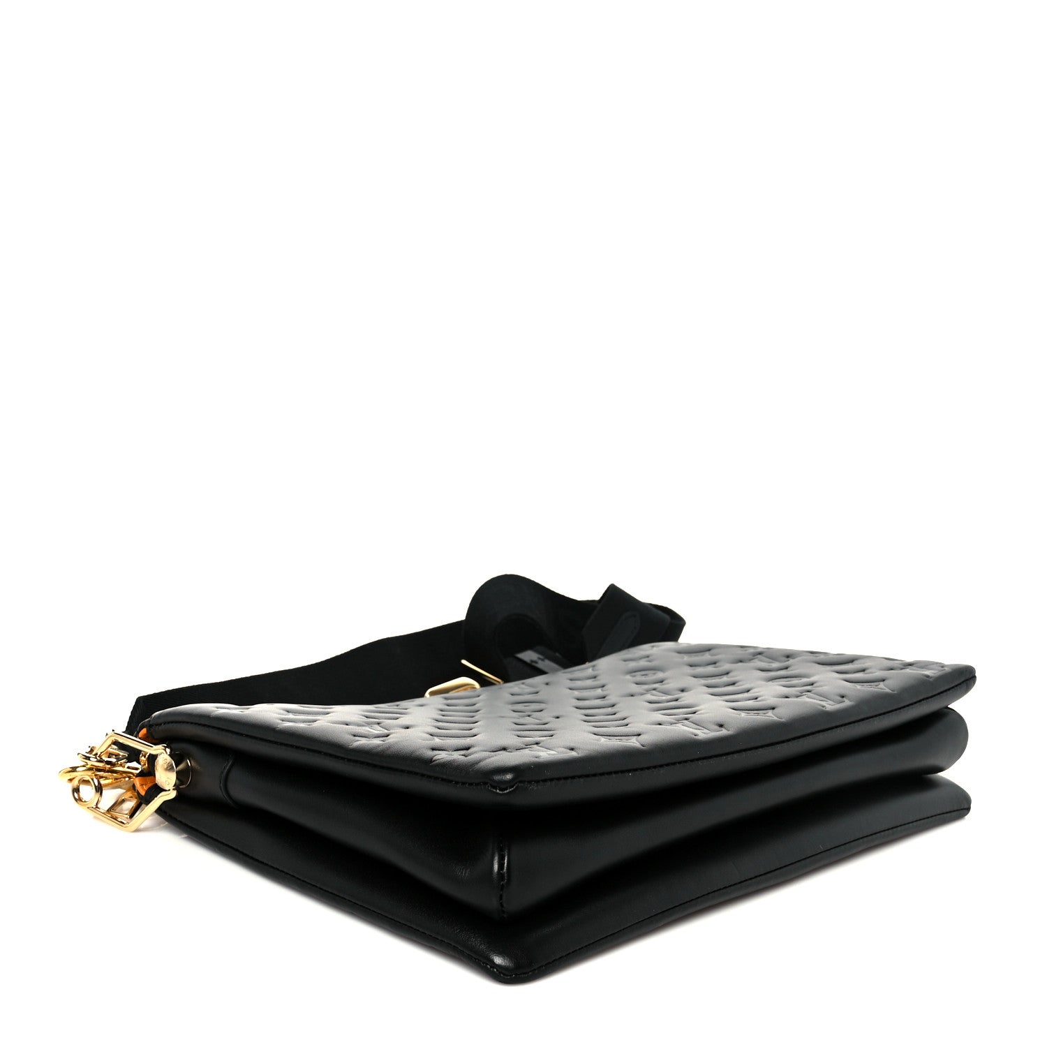 Louis Vuitton Lambskin Embossed Monogram Coussin Black 4 of 13