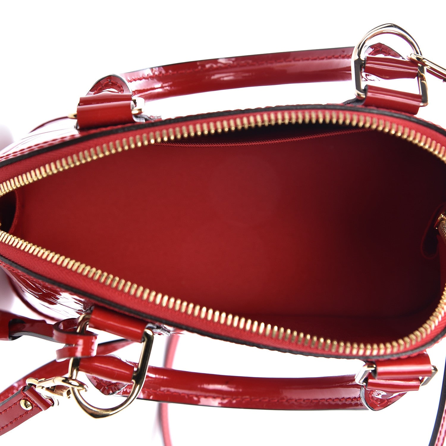 Louis Vuitton Vernis Alma BB Cherry 5 of 11