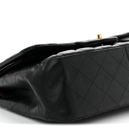 Chanel Lambskin Quilted Jumbo Double Flap Black 8 of 10