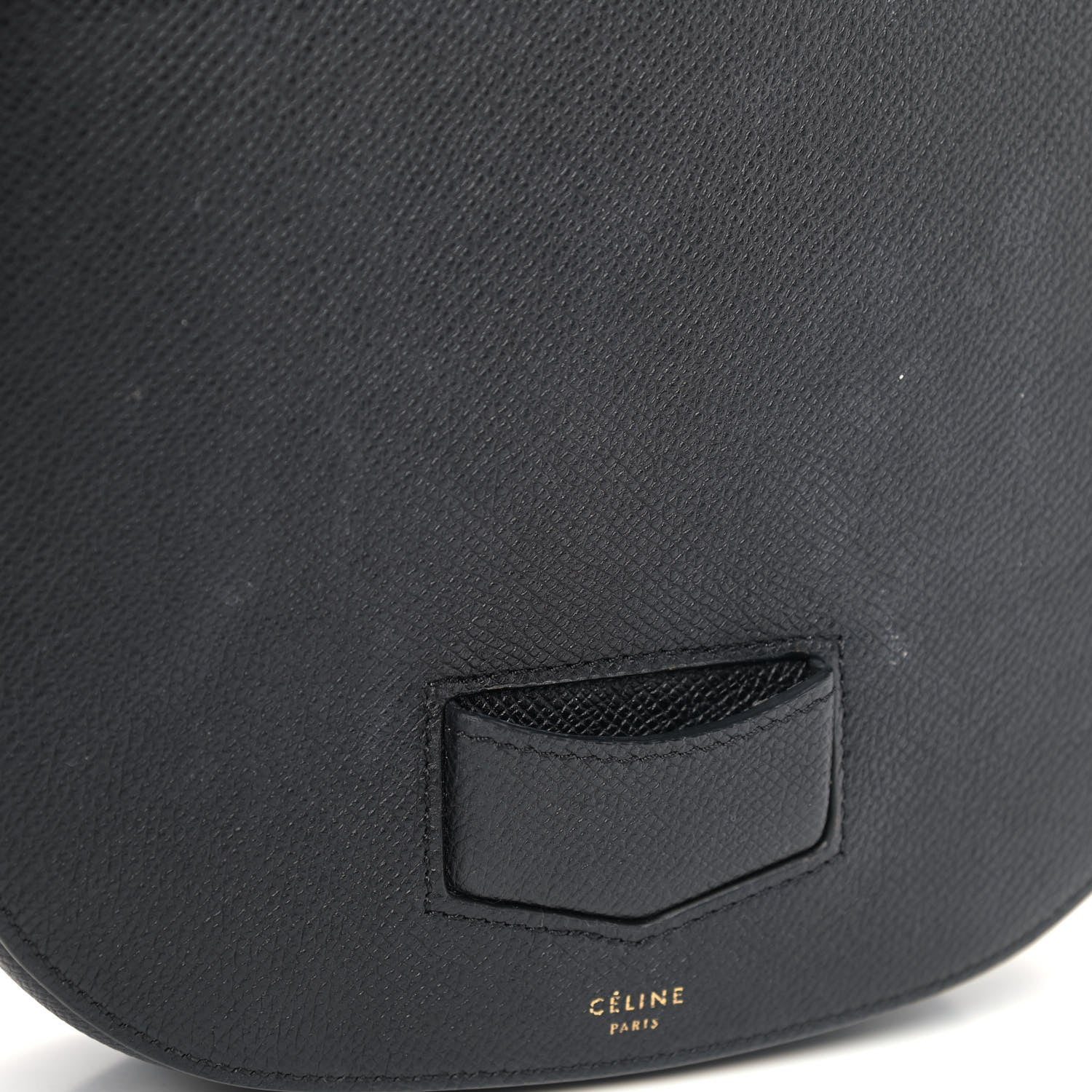 Celine Grained Calfskin Small Trotteur Black 7 of 9