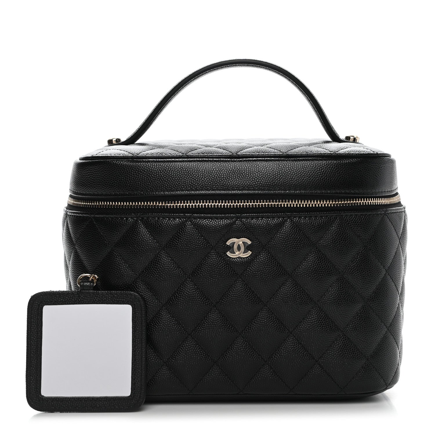 Chanel Caviar Quilted Large Vanity Pouch Black 3 of 9