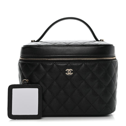 Chanel Caviar Quilted Large Vanity Pouch Black 3 of 9