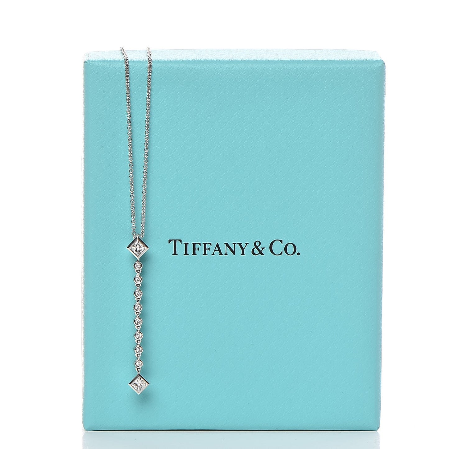 Platinum Diamond Grace Pendant Necklace