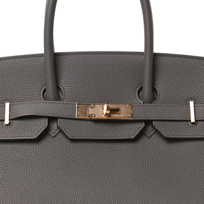 Hermes Togo Birkin 35 Etain 7 of 9