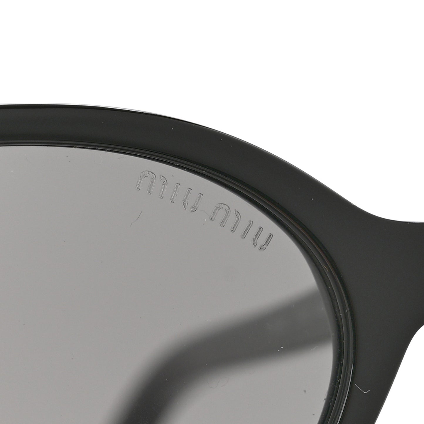 Acetate Oval Regard Sunglasses SMU04Z Black