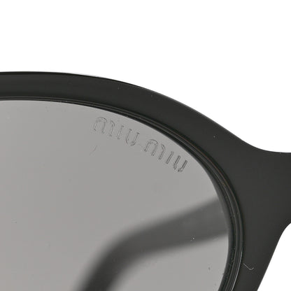 Miu Miu Acetate Oval Regard Sunglasses SMU04Z Black 7 of 8