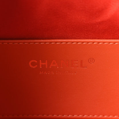 Chanel Caviar Quilted Mini Chanel 25 Handbag Dark Orange 6 of 10