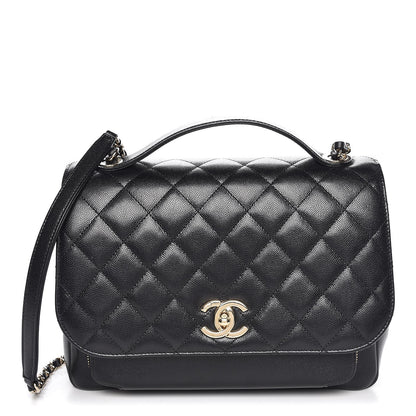 Chanel Caviar Quilted Large Business Affinity Flap Black 1 of 8