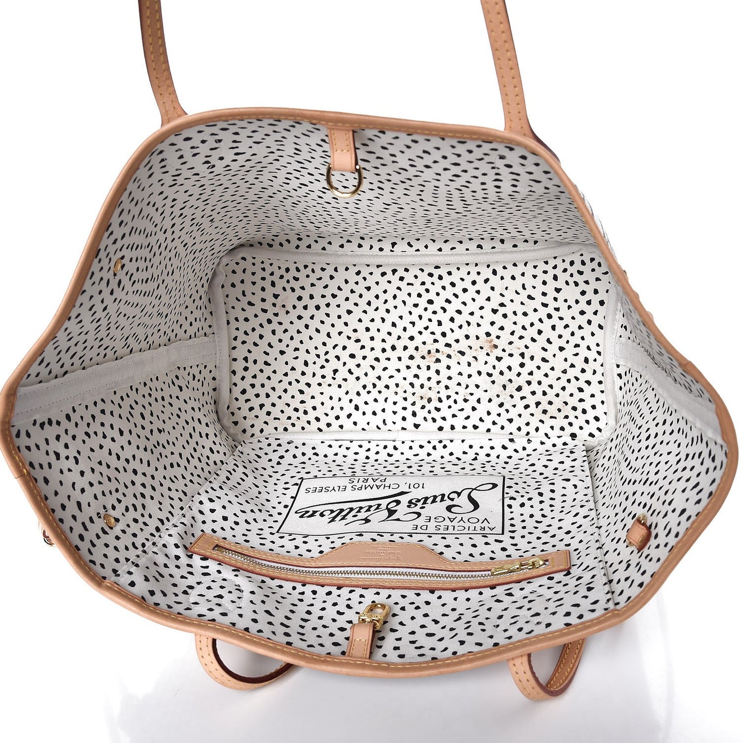 Monogram Kusama Waves Neverfull MM White