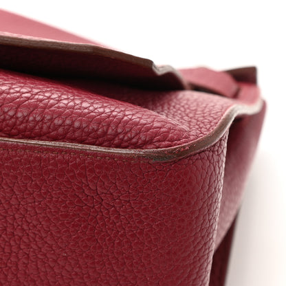 Hermes Taurillon Clemence Jypsiere 34 Rubis 13 of 15