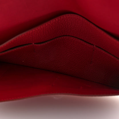 Hermes Dogon Duo Wallet Rubis 5 of 9