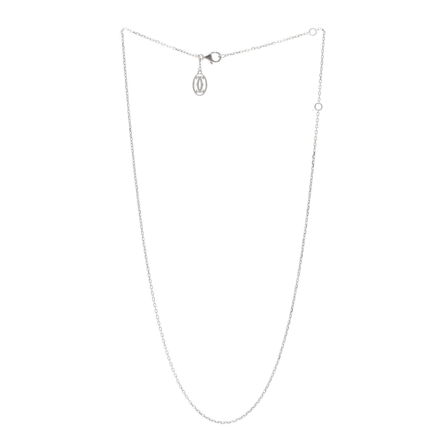 Cartier 18K White Gold Chain Necklace 3 of 5