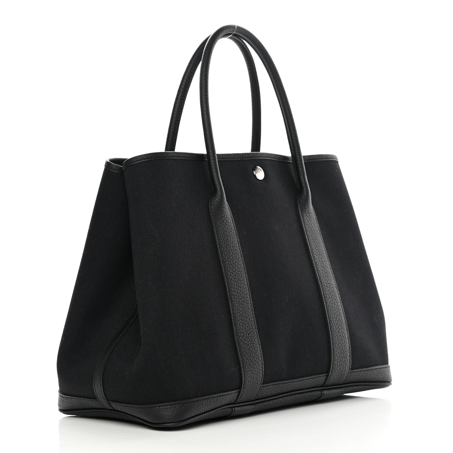 Hermes Toile Militaire Negonda Verso Garden Party Tote 36 MM Black Rouge H 3 of 13