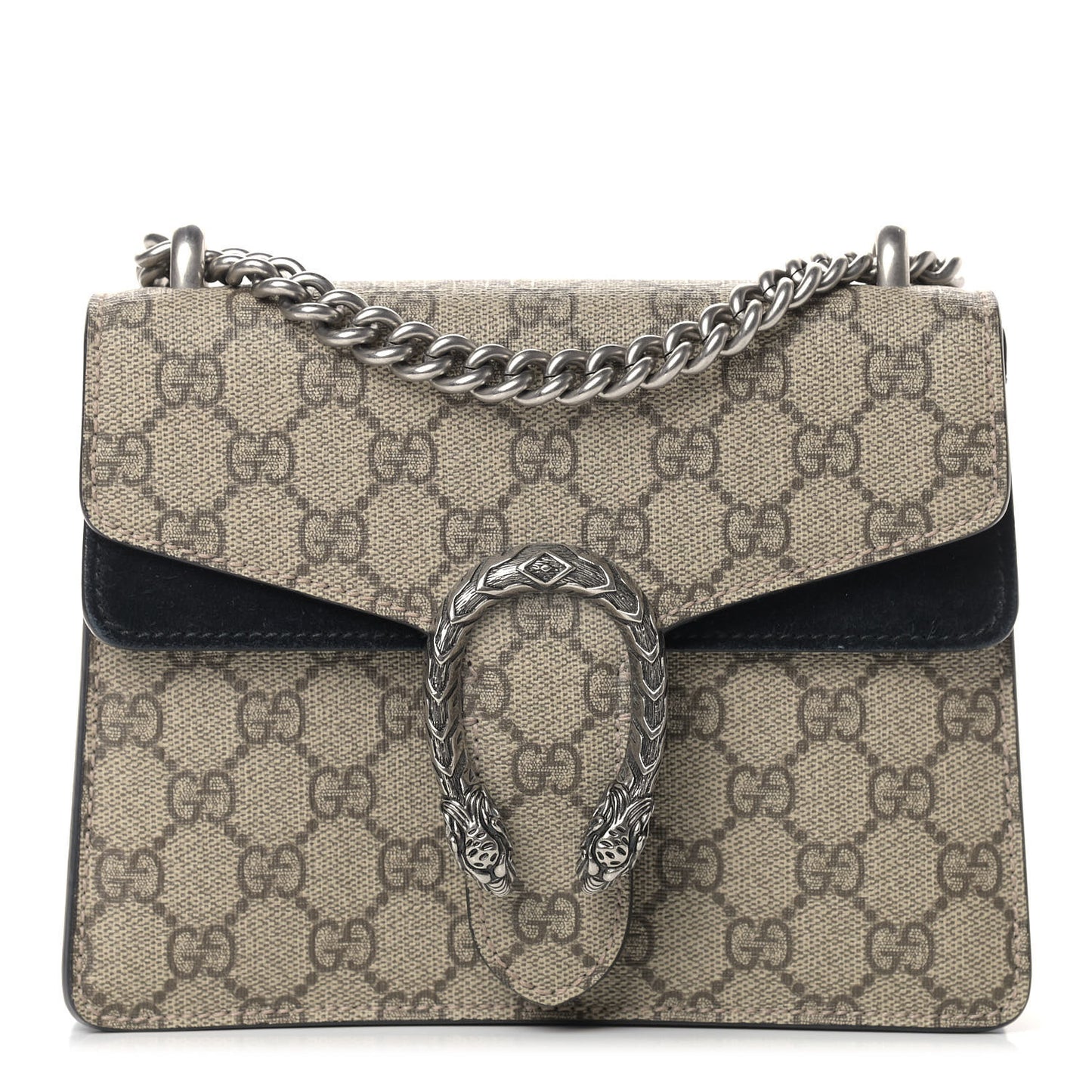 GG Supreme Monogram Mini Dionysus Shoulder Bag Black