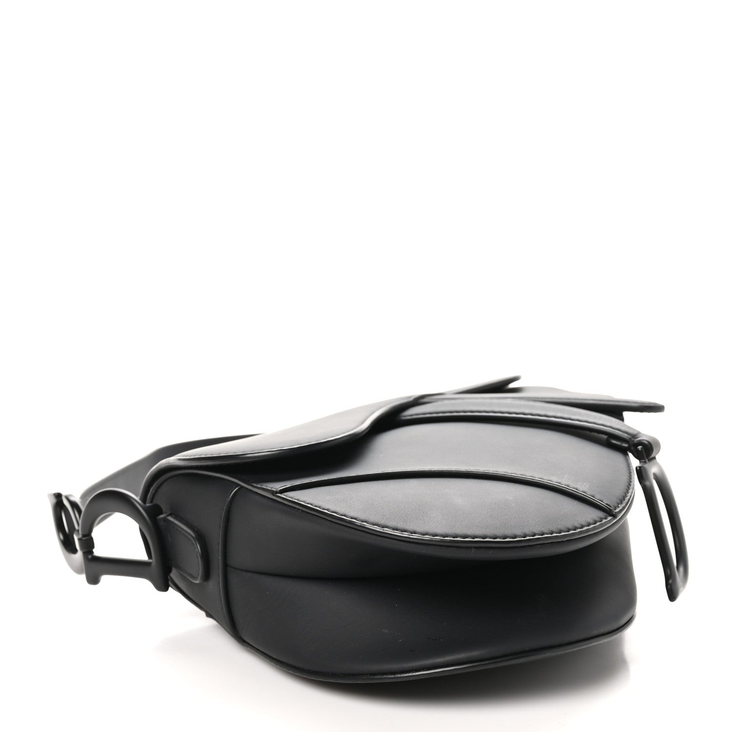Christian Dior Ultra Matte Calfskin Saddle Bag Black 4 of 10