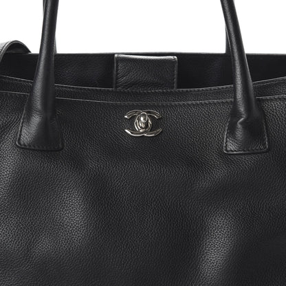 Chanel Calfskin Cerf Executive Shopper Tote Black 13 of 13