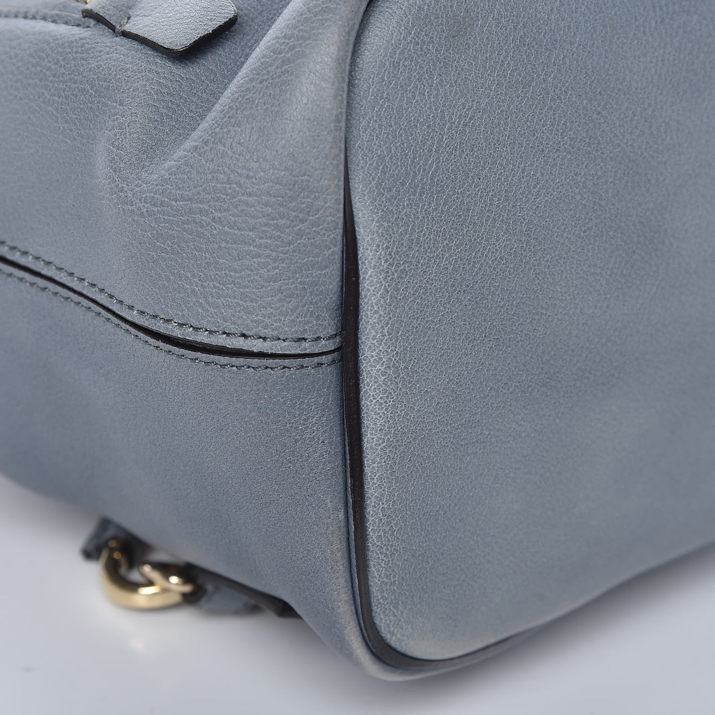 Suede Calfskin Small Faye Backpack Cloudy Blue