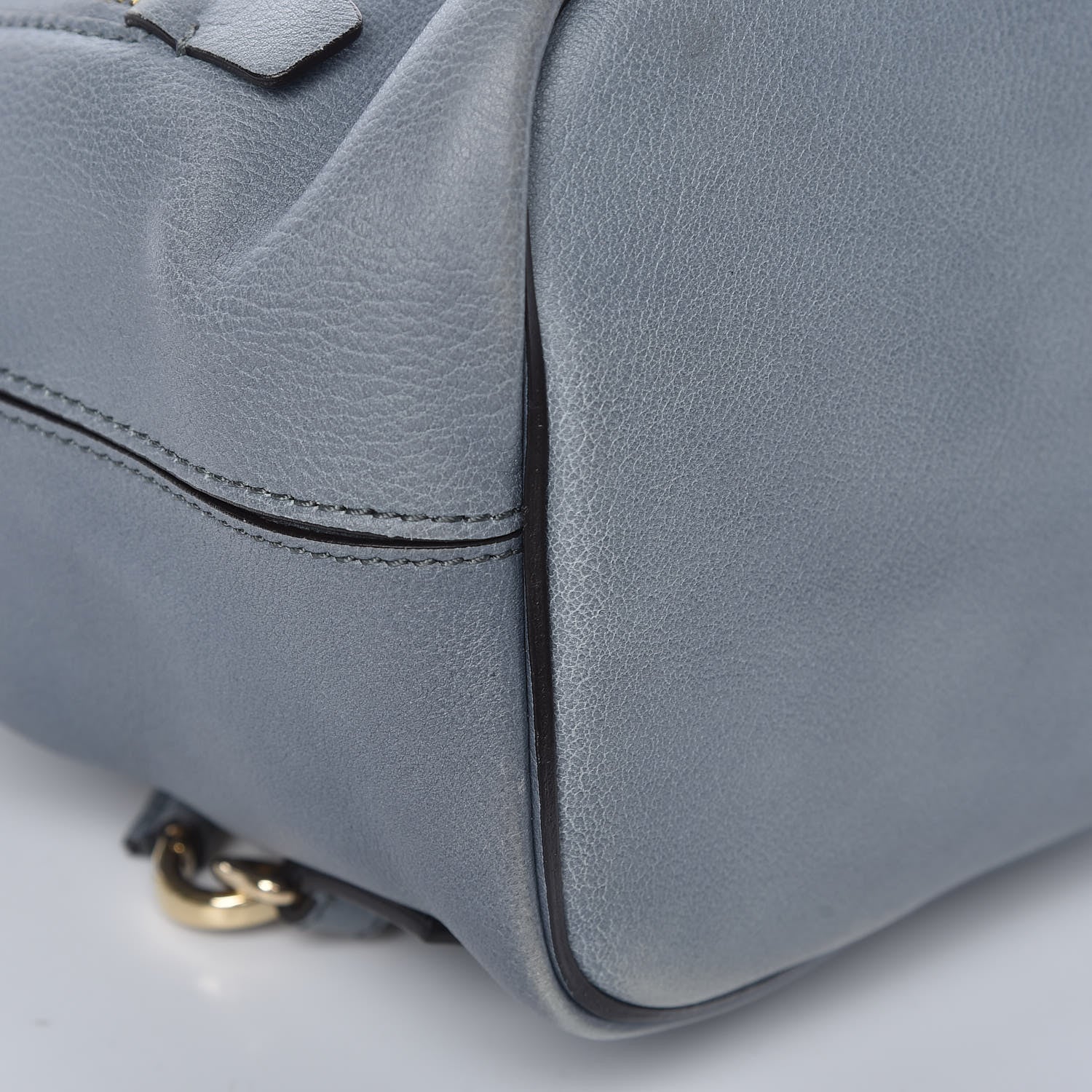 Chloe Suede Calfskin Small Faye Backpack Cloudy Blue 15 of 18