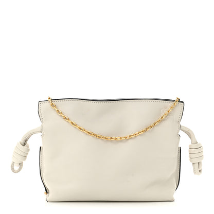 Loewe Calfskin Nano Flamenco Knot Clutch Soft White 1 of 10