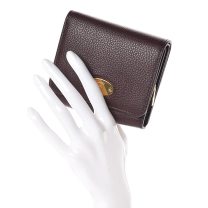 Mulberry Small Classic Grain Small Plaque French Purse Wallet Oxblood 2 of 7