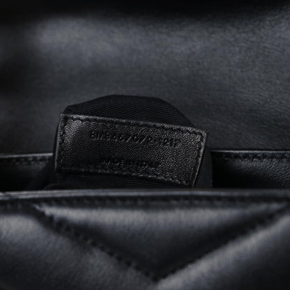 Saint Laurent Calfskin Y Quilted Monogram Toy Loulou Crossbody Bag Black 10 of 10