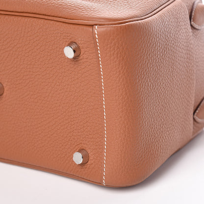 Hermes Taurillon Clemence Lindy 26 Gold 8 of 12