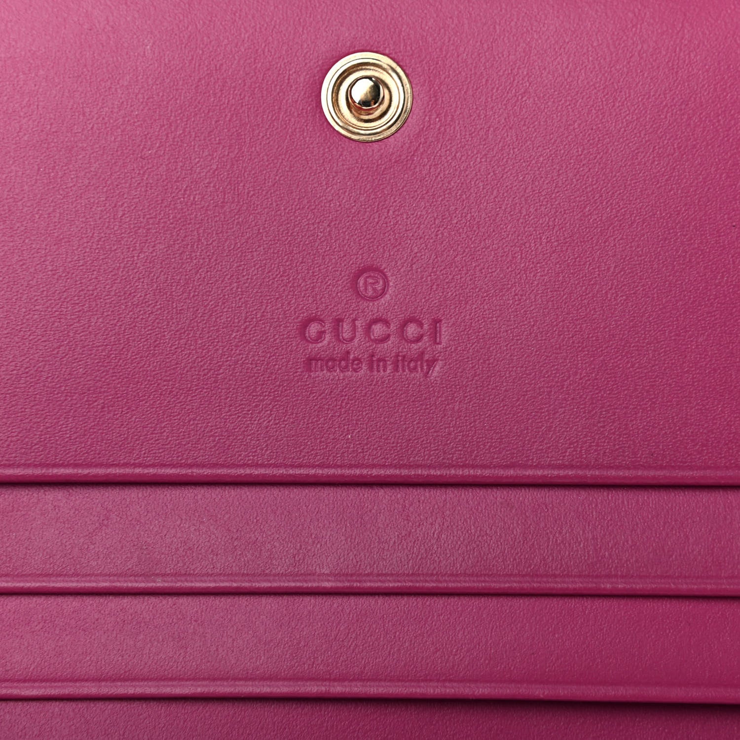 Gucci Guccissima Signature Bowy Card Case Wallet Purple 6 of 7